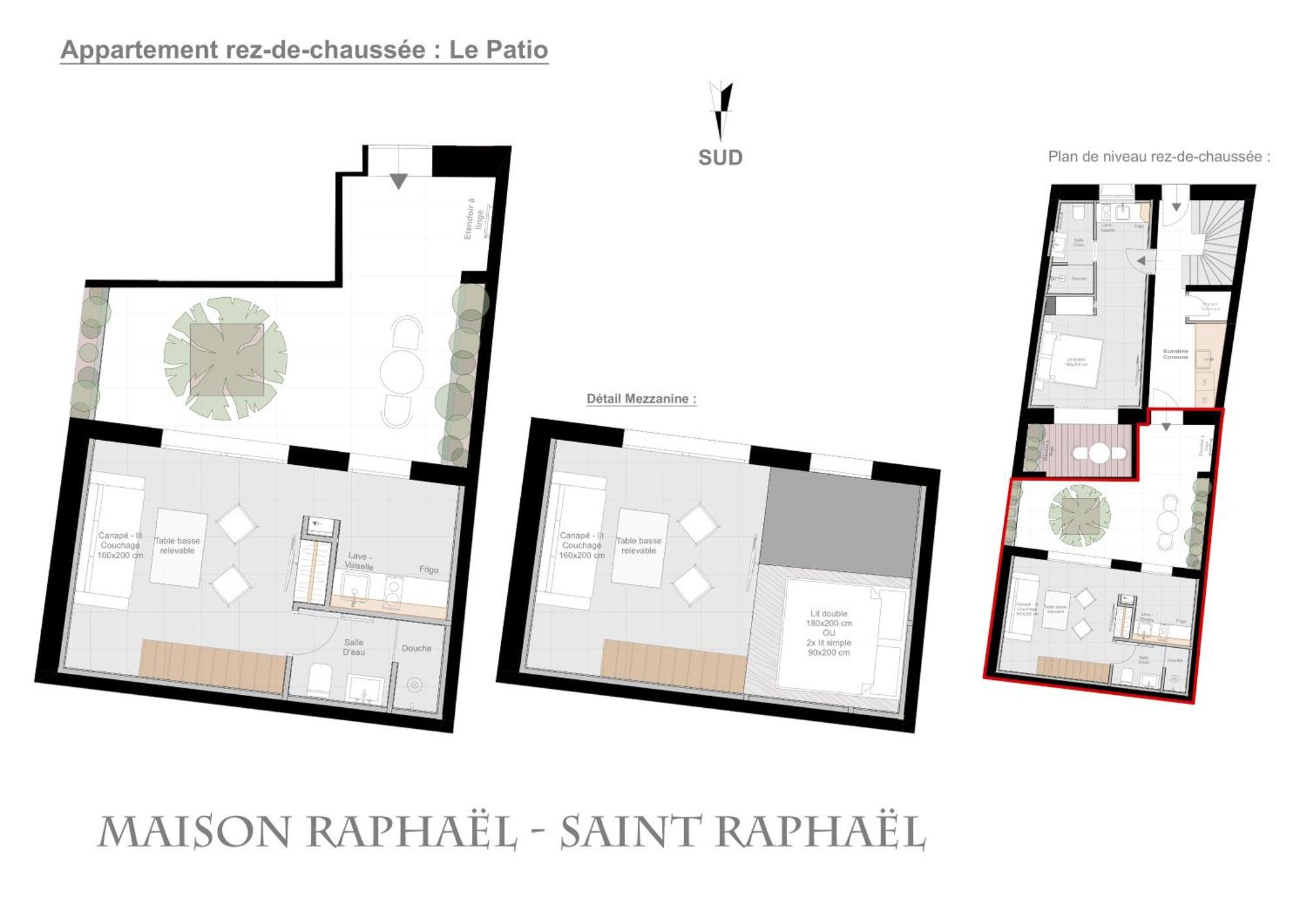 Saint-Raphaël Studios Raffines Avec Terrasses - Plages, Ville Et Gare A Pied - Maison Raphael חדר תמונה